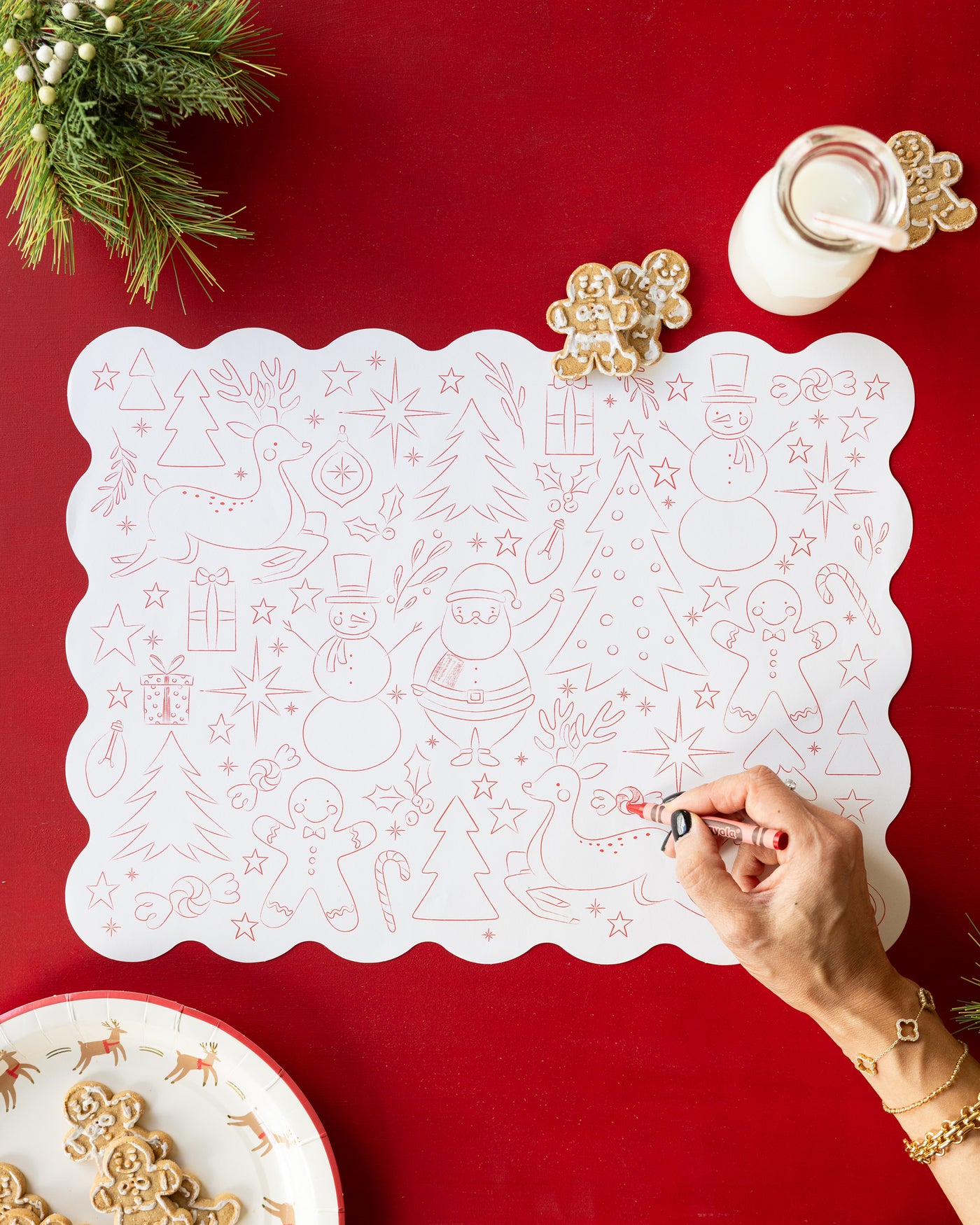 Christmas Coloring Activity Placemat