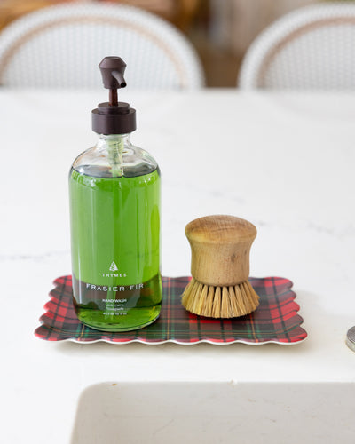 Plaid Bamboo Tray