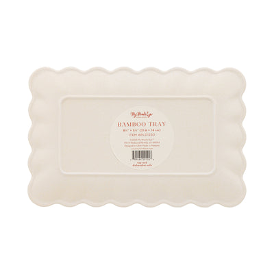 Plaid Bamboo Tray