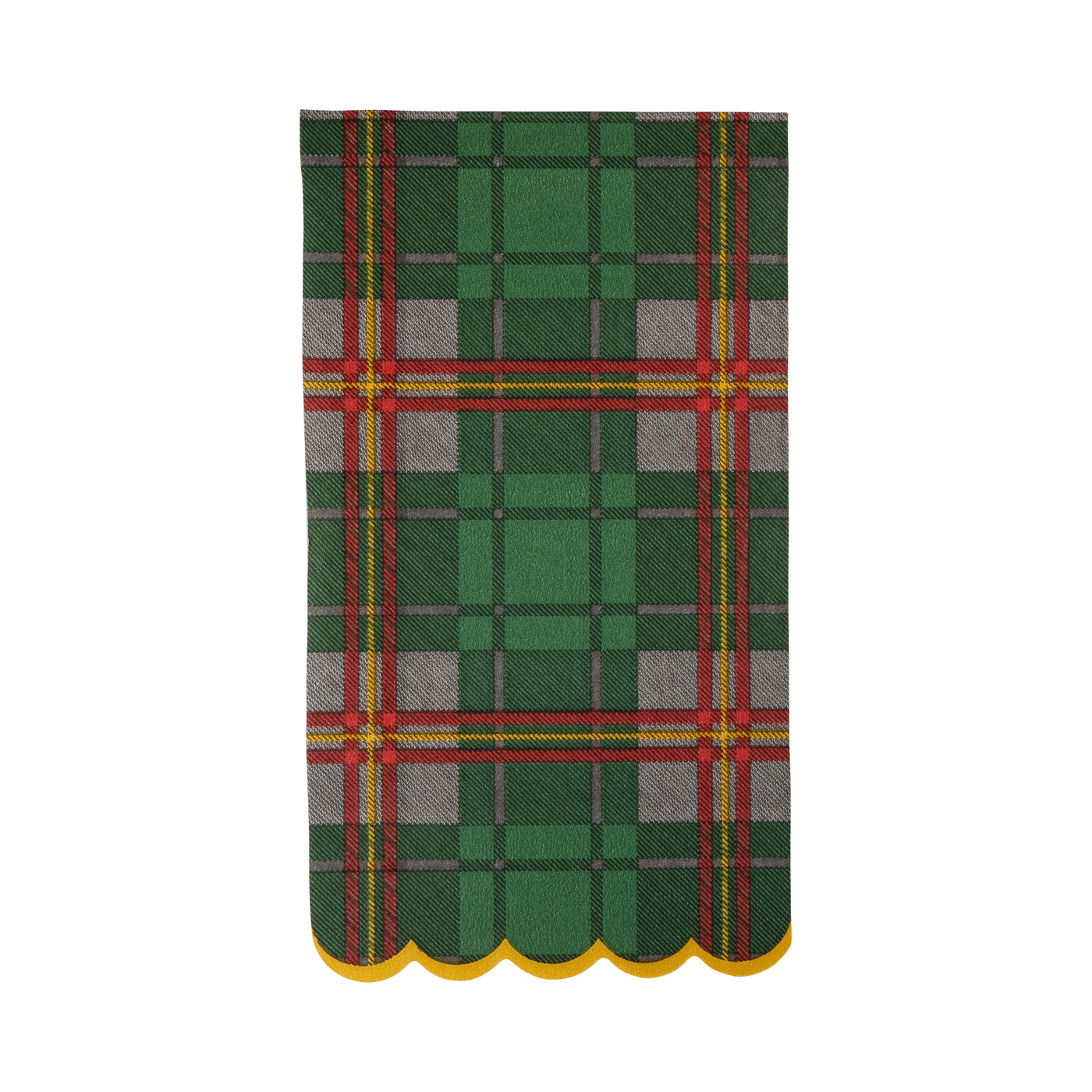 Green Christmas Plaid Dinner Napkin