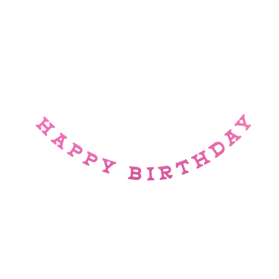 Cowgirl Happy Birthday Puffy Felt Banner