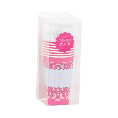 Cowgirl Pink Bandana To Go Cups