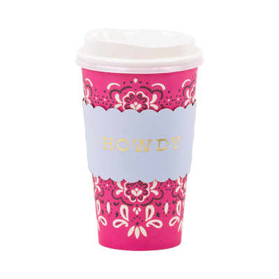 Cowgirl Pink Bandana To Go Cups