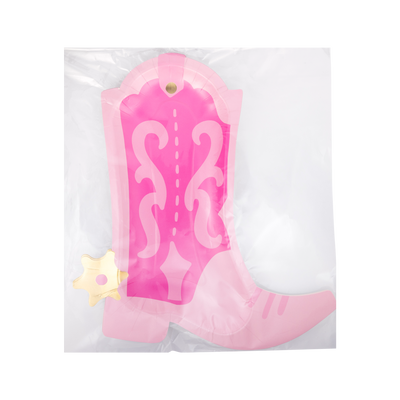 Cowgirl Pink Boot Shaped Plate