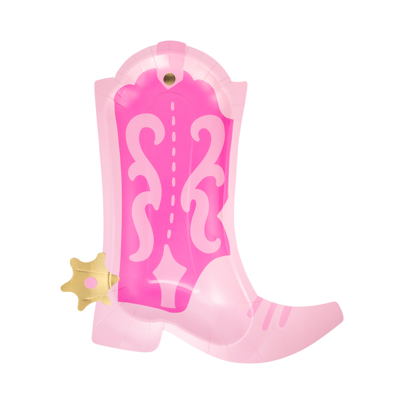 Cowgirl Pink Boot Shaped Plate