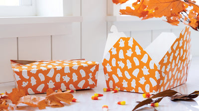 Orange Ghosts To Go Boxes
