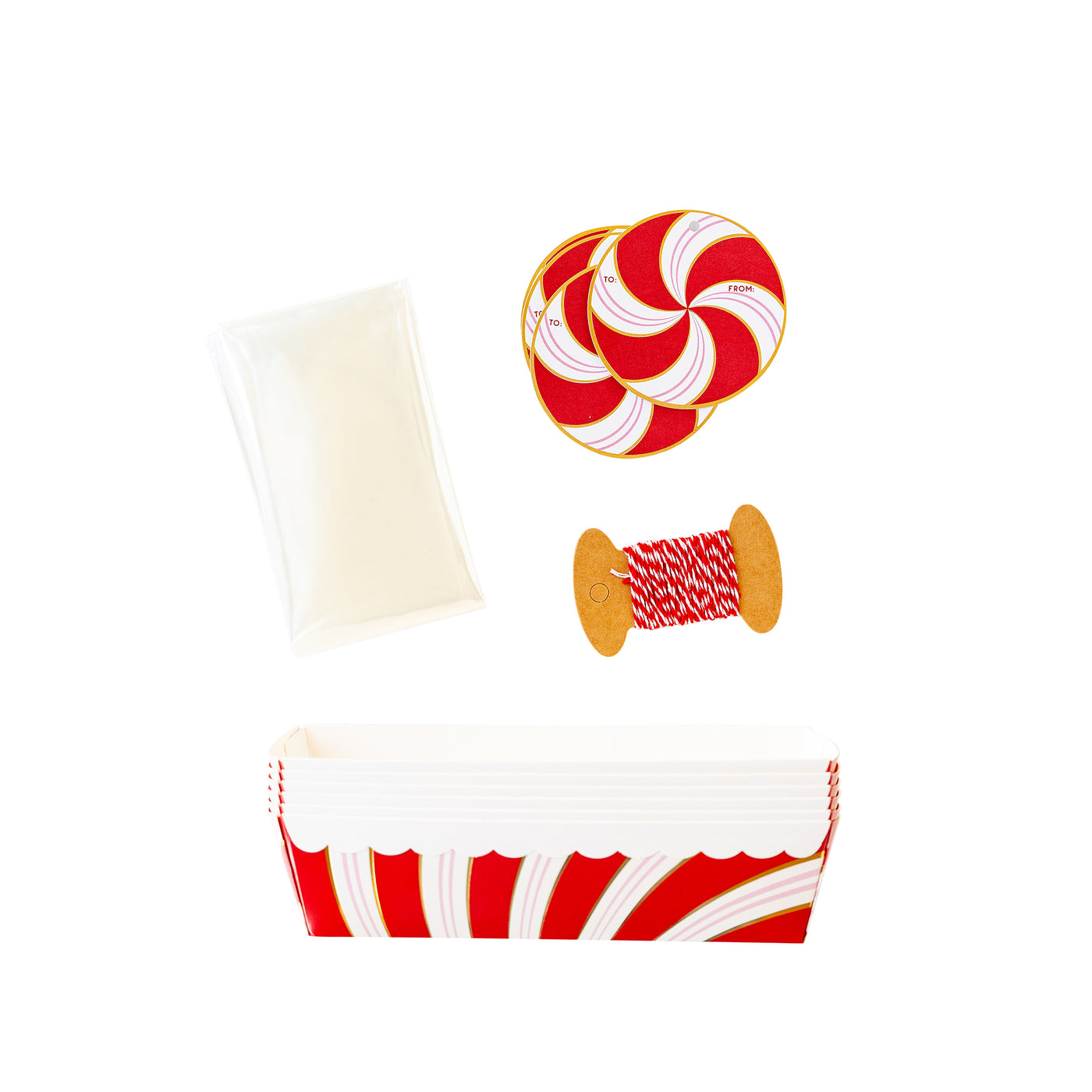 Foiled Candy Stripes Loaf Pan Set