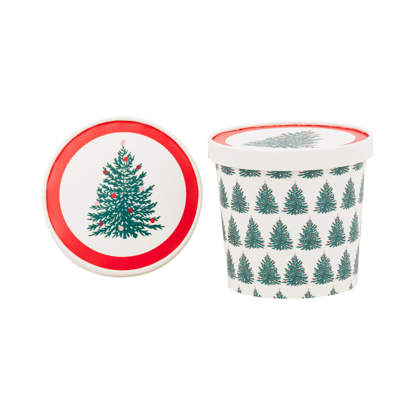 Christmas Tree Pattern Take Out Treat Cups