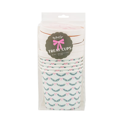 Pink Bow Take Out Treat Cups