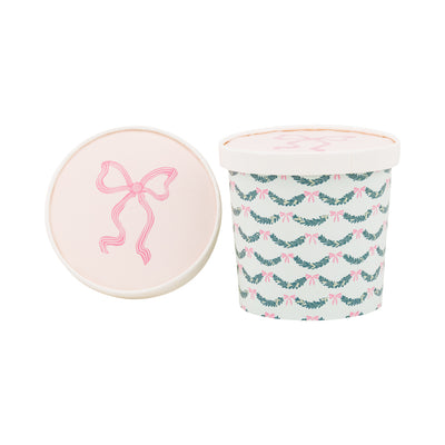 Pink Bow Take Out Treat Cups