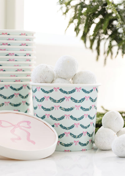 Pink Bow Take Out Treat Cups