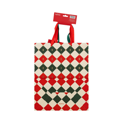 Retro Christmas Gift Bag Set
