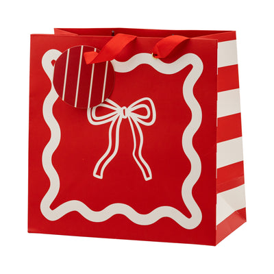 Christmas Bows Gift Bag Set
