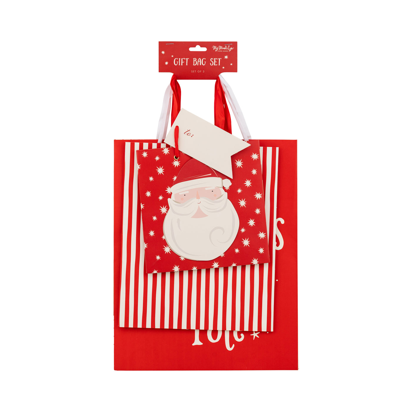 North Pole Christmas Gift Bag Set