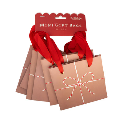 Red Bow Gift Bag Set