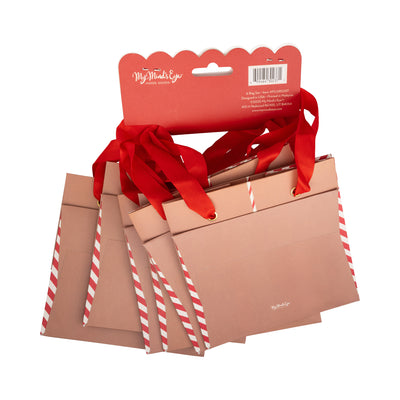 Red Bow Gift Bag Set