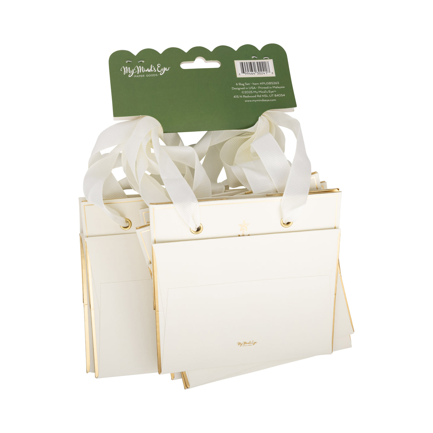 Gold Tree Gift Bag Set