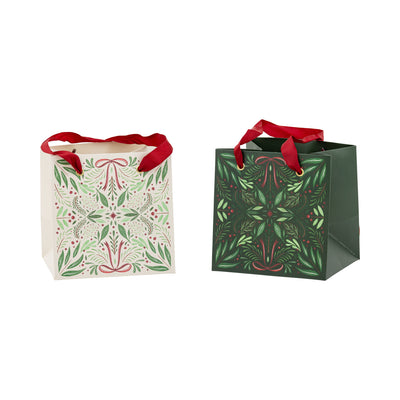 Folk Christmas Gift Bag Set