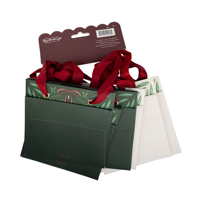 Folk Christmas Gift Bag Set