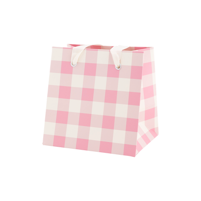 Garden Scatter/Pink Gingham Gift Bag Set