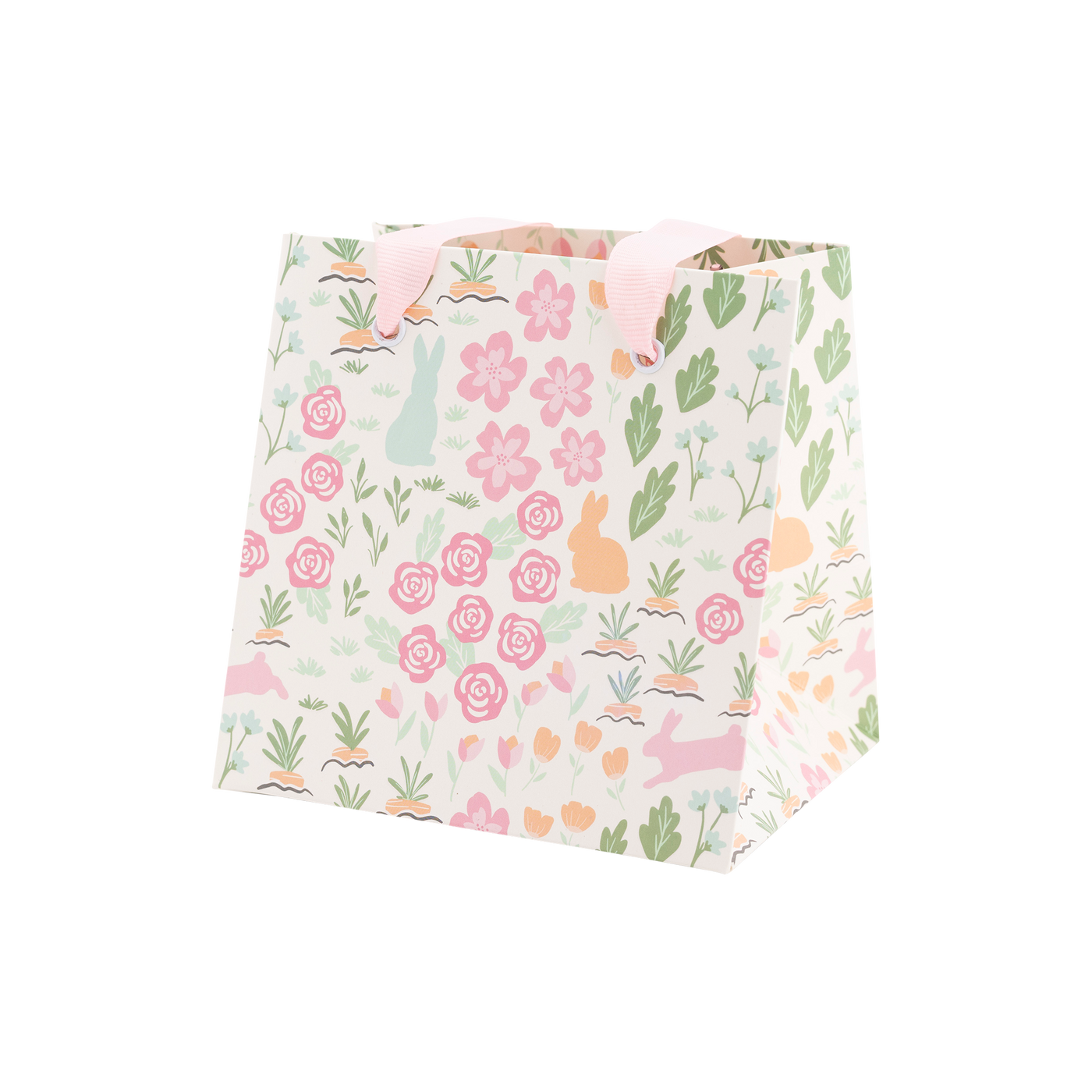 Garden Scatter/Pink Gingham Gift Bag Set