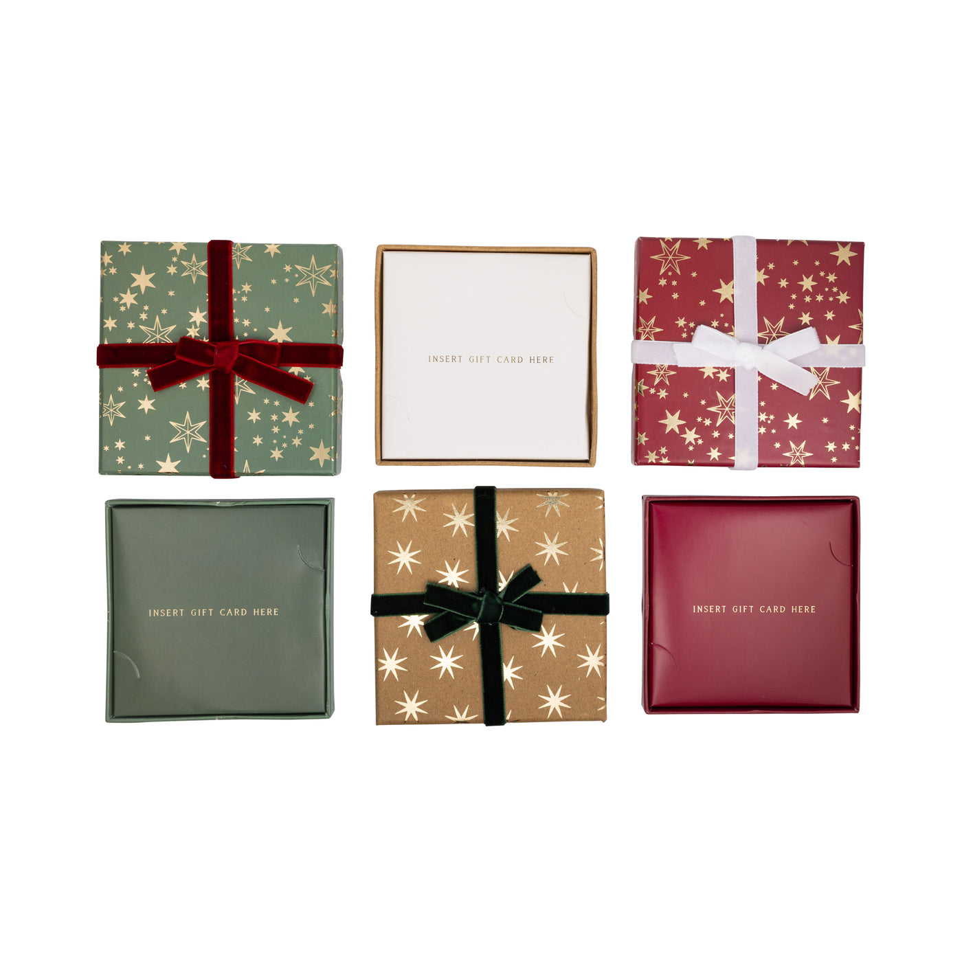Kraft Stars Gift Card Boxes