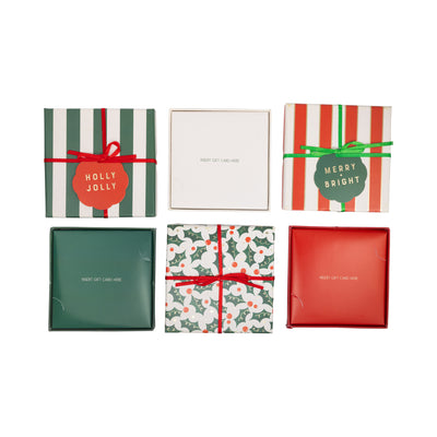 Traditional Stripes Gift Card Boxes