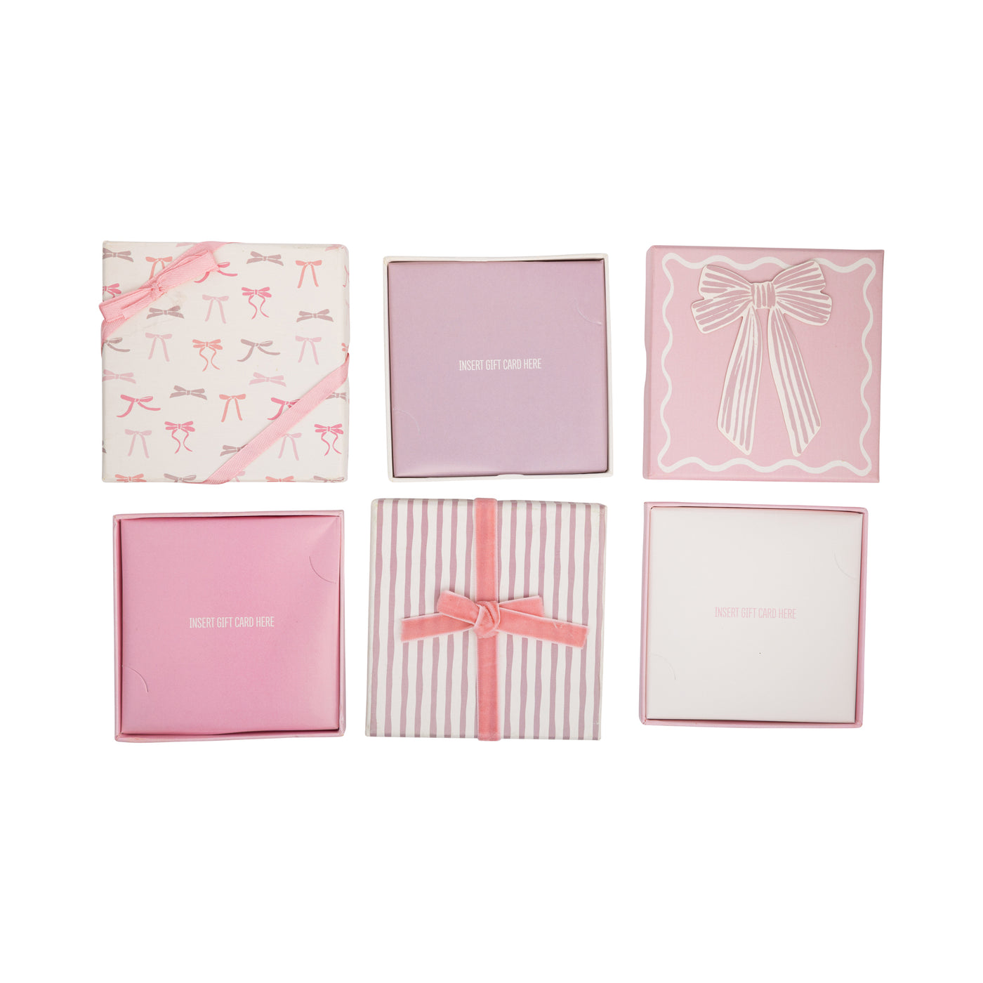 Pink Bows Gift Card Boxes