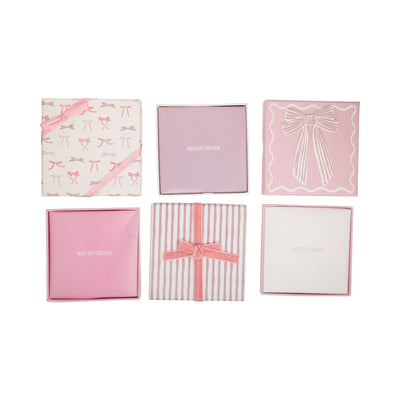 Pink Bows Gift Card Boxes
