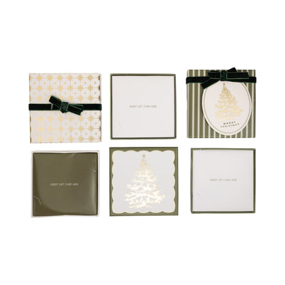 Gold Trees Gift Card Boxes