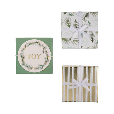 Watercolor Pine Gift Card Holder Box Set