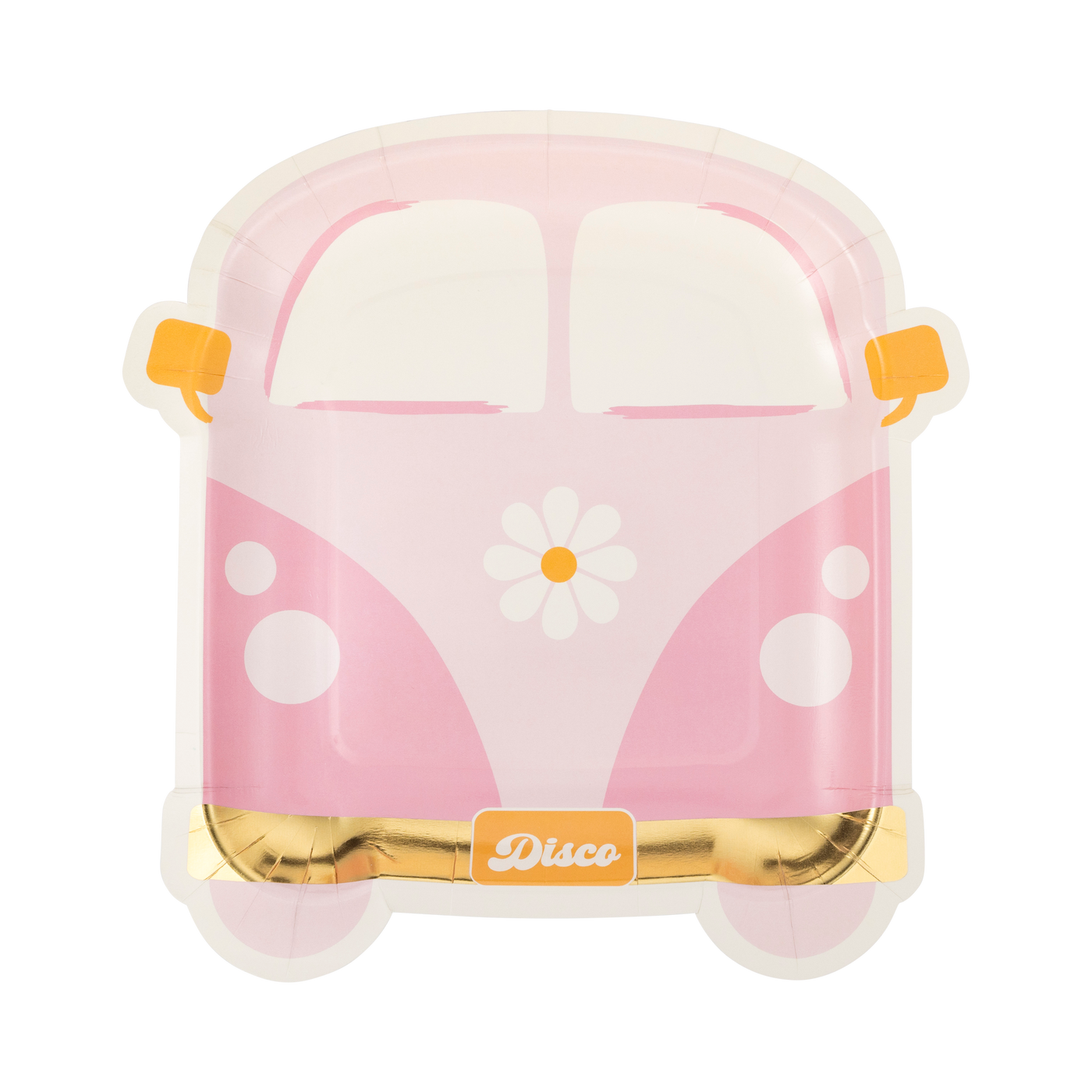 Disco Daisy Van Shaped Paper Plate