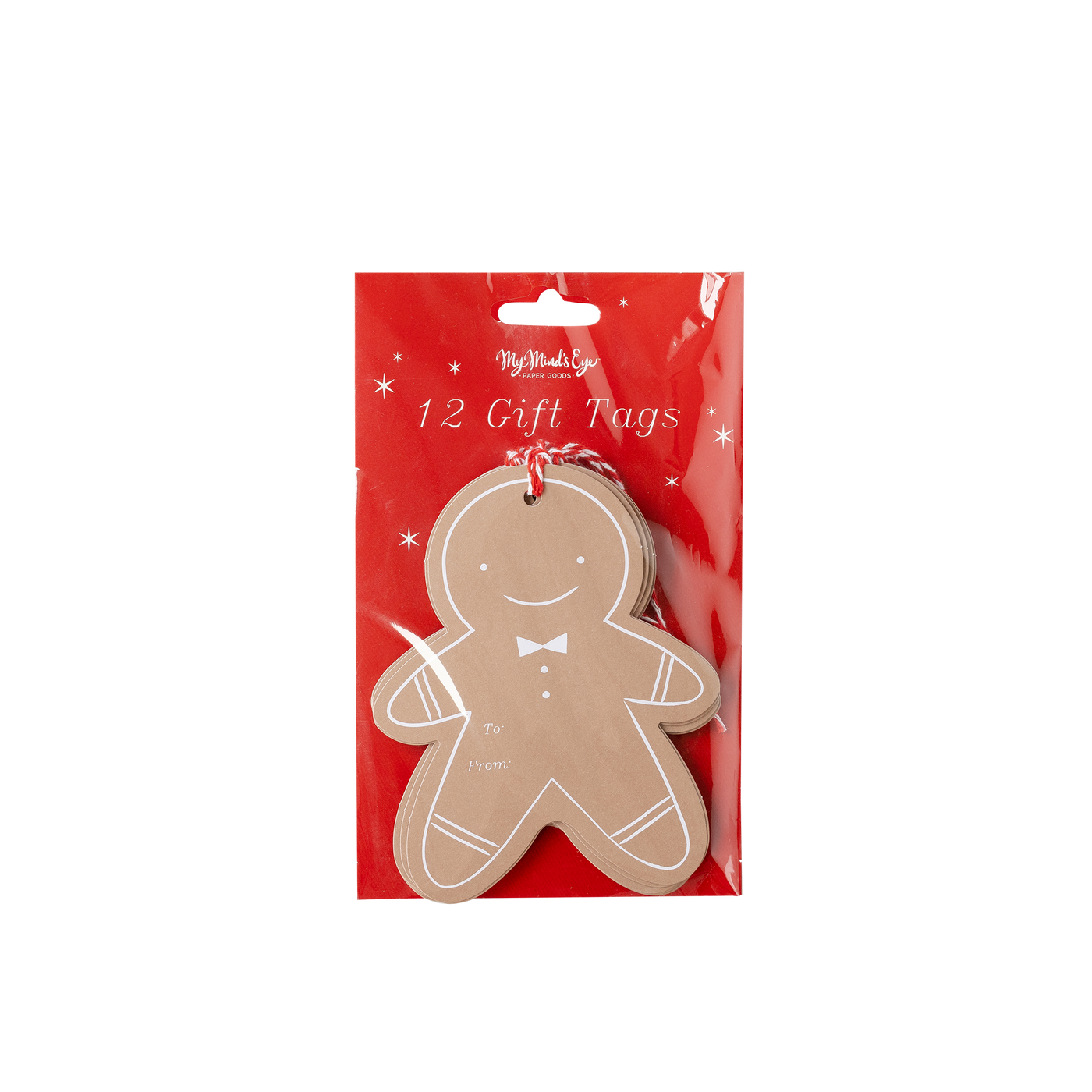 Gingerbread Man Tree Over-sized Tags