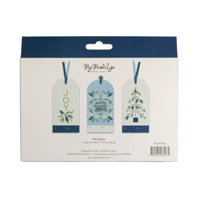 Winter Blues Tag Set