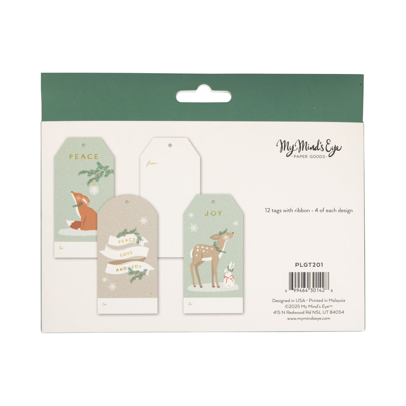 Woodland Christmas Tag Set