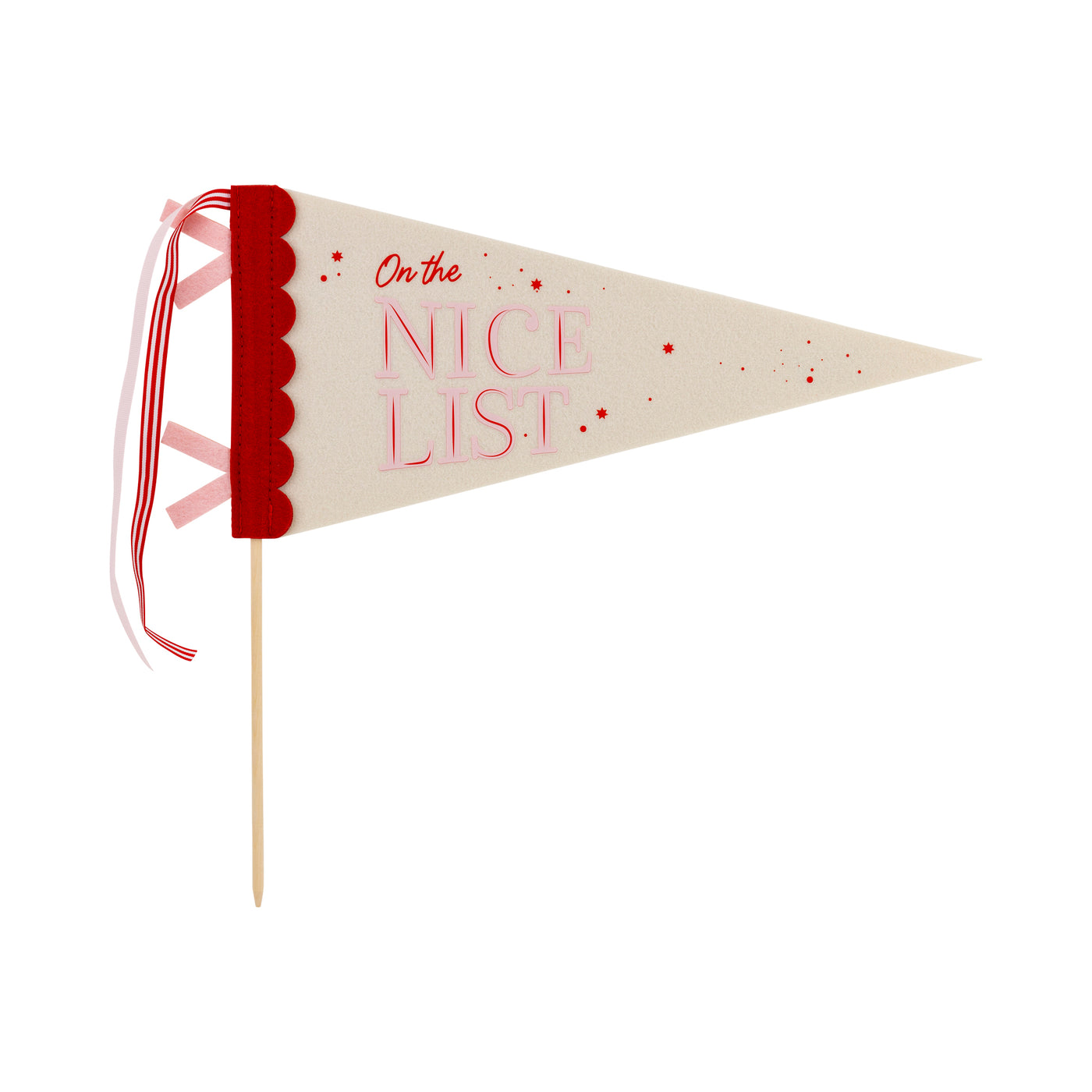 Naughty Nice Felt Pennant Banners