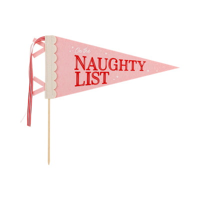 Naughty Nice Felt Pennant Banners