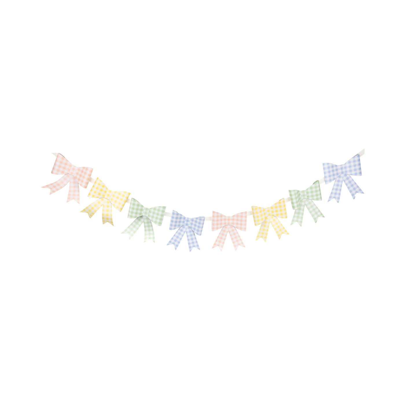 Gingham Bow Banner