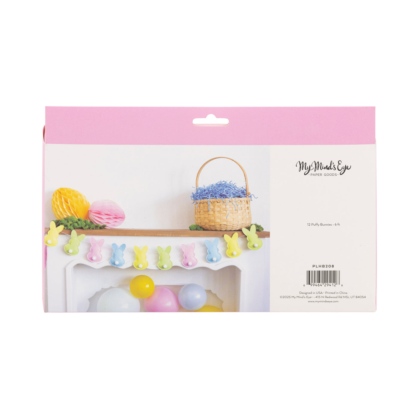 Puffy Felt Pastel Easer Bunny Banner