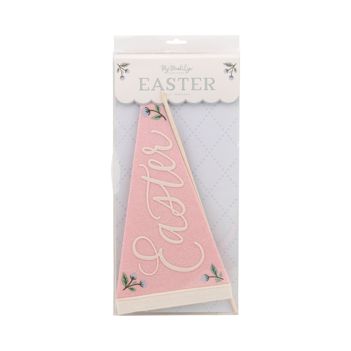 Pink Easter Felt Pennant Banner