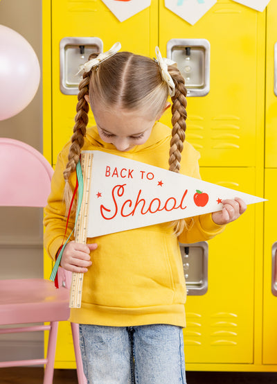 Back to School Ruler Felt Pennant Banner