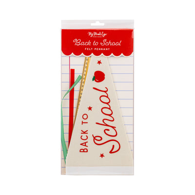 Back to School Ruler Felt Pennant Banner