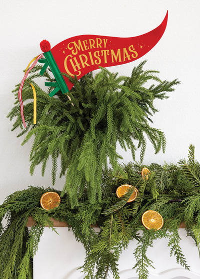 Merry Christmas Felt Pennant Banner