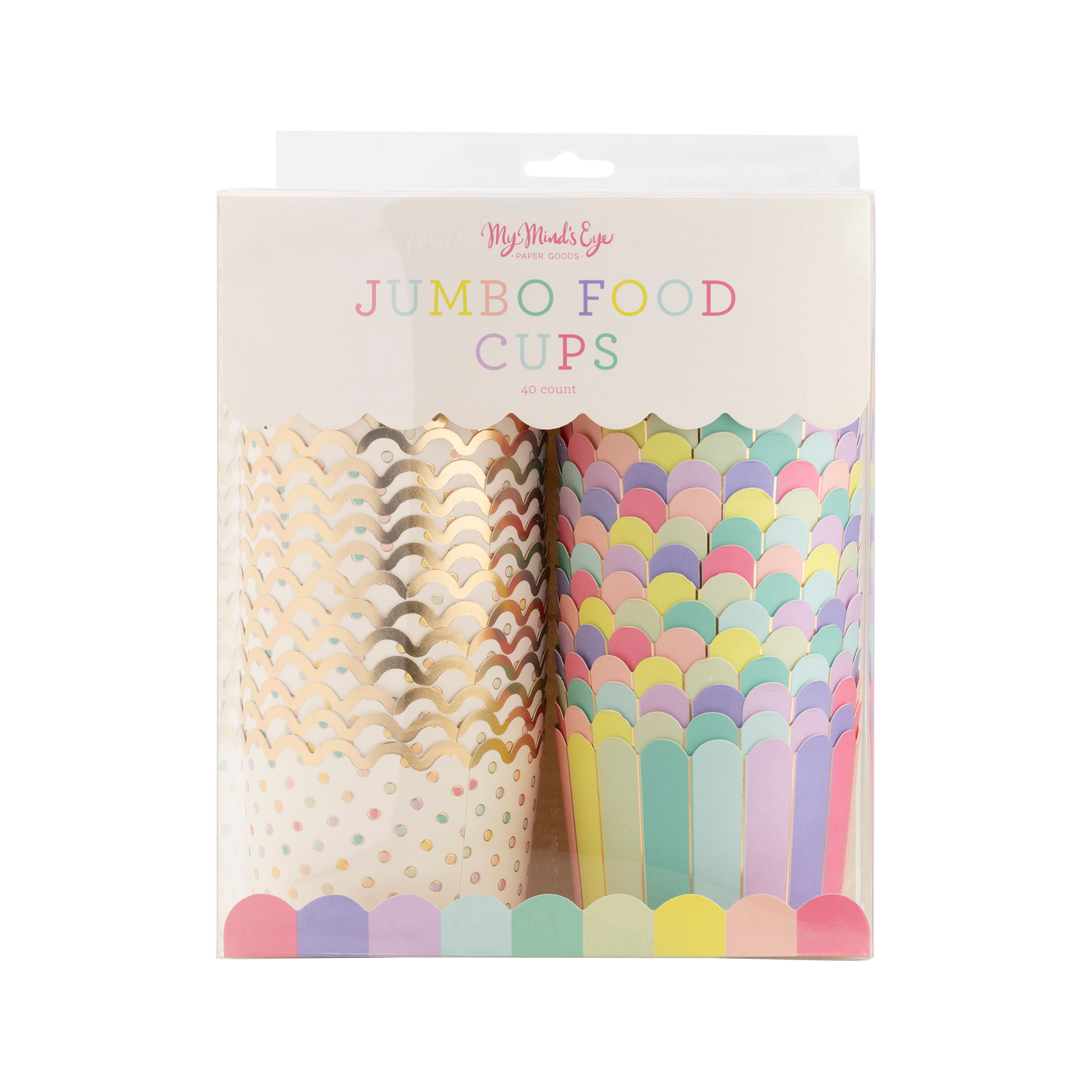 JUMBO Gold Foil Dots and Stripes (40ct)