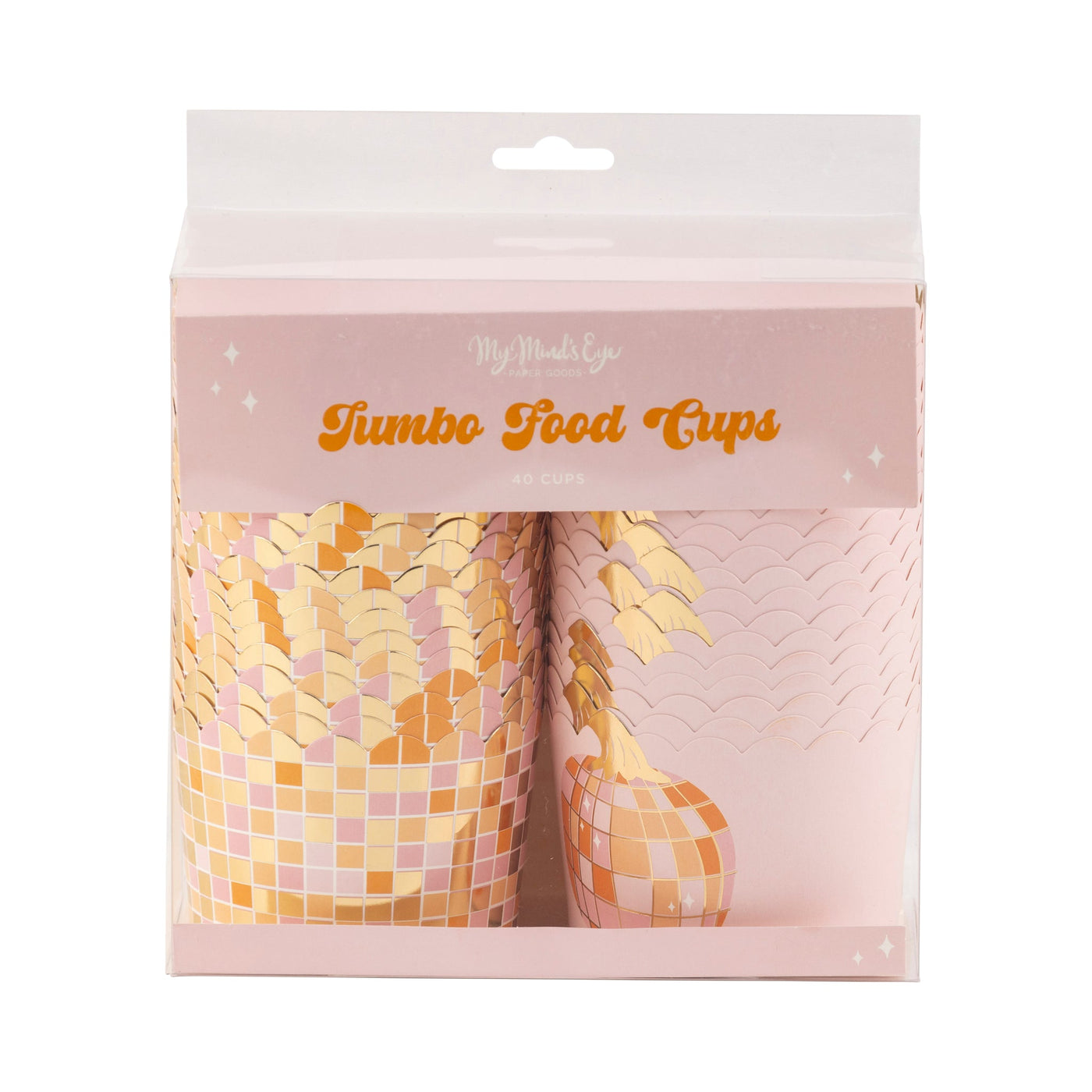 JUMBO Foil Pumpkin Disco 8 oz Baking Cups (40 ct - 8oz)