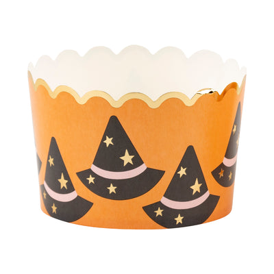 JUMBO Foil Witch Hats and Stars 8 oz Baking Cups (40 ct - 8oz)