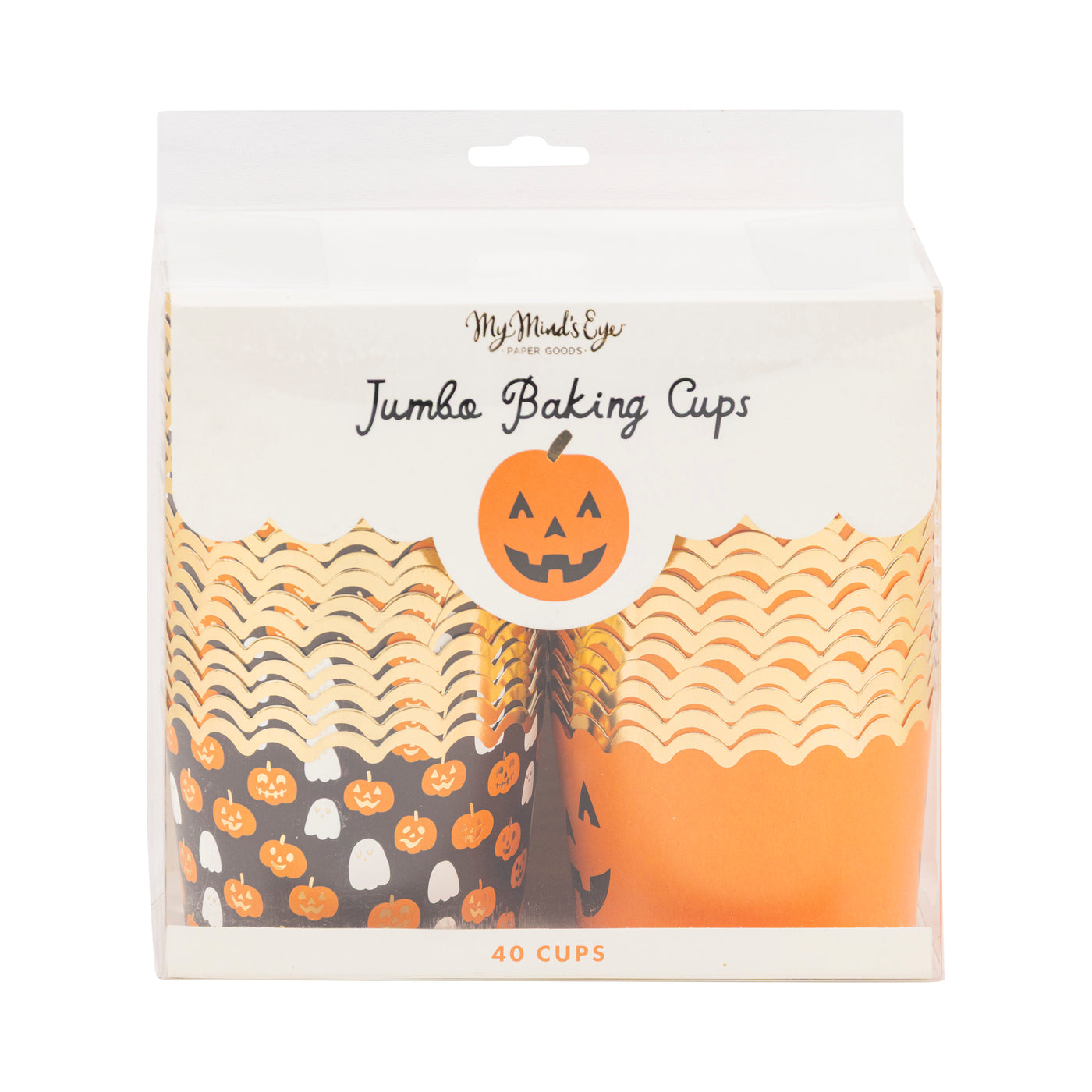 JUMBO Foiled Scattered Pumpkins 8 oz Baking Cups