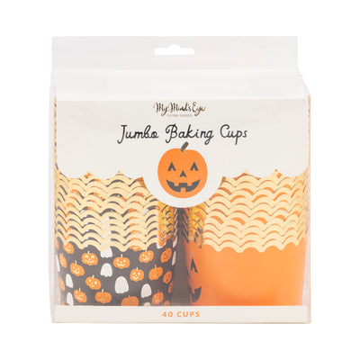JUMBO Foiled Scattered Pumpkins 8 oz Baking Cups