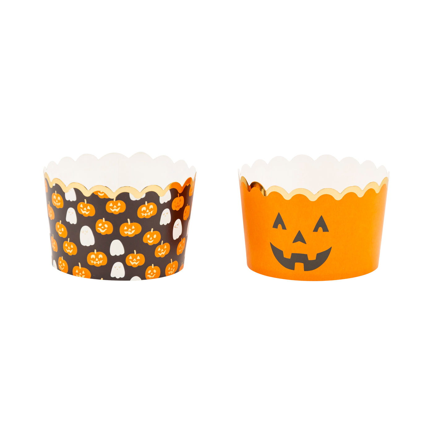 JUMBO Foiled Scattered Pumpkins 8 oz Baking Cups