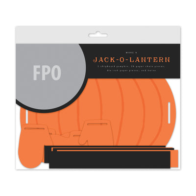 Paper Chain Chipboard Jackolantern DIY Project Kit